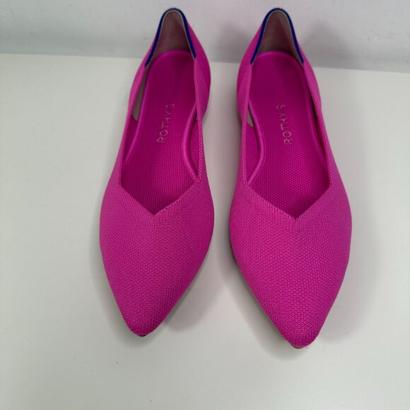 New ROTHY'S Women's Size 10 The Point Dragon Fruit Recycled Shoe Flats - Picture 5 of 13